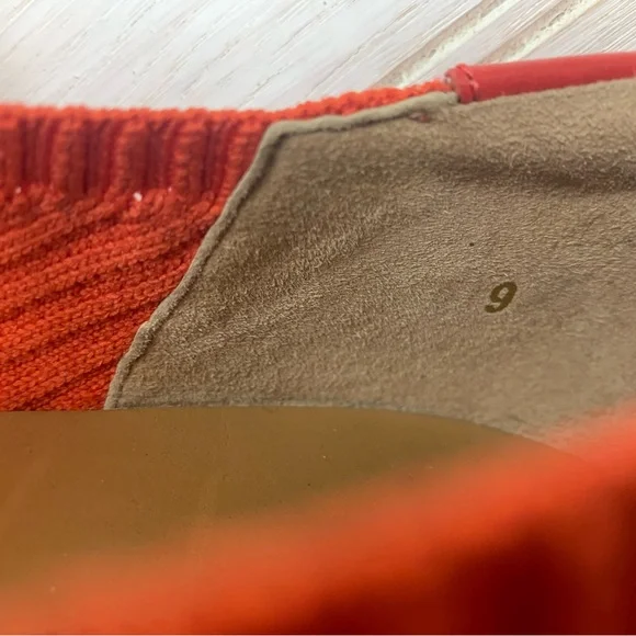 Everlane The Day Glove Flat Bright Red Knit Size 9 | Minimalist Flat - Picture 8 of 8